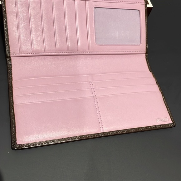 Coach long wallet with cheque book cover - Picture 7 of 9